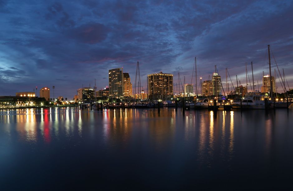 Marina at dusk